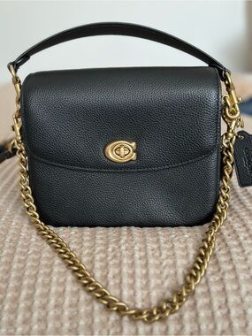 Coach handbag pebbled leather